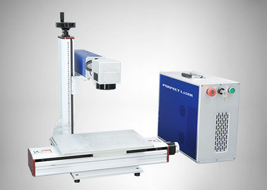 Sistemi di marcatura laser a fibra ad alta velocità con asse X motorizzato, 3 anni di garanzia ， blu