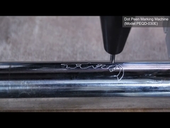 Perfetto Laser Dot peen marcatura macchine PEQD-030E marcatura Logo su tubo in acciaio inossidabile 32mm
