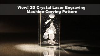 Oh! Modello di intaglio della macchina per incisione laser in cristallo 3D - Linee incredibilmente precise!
