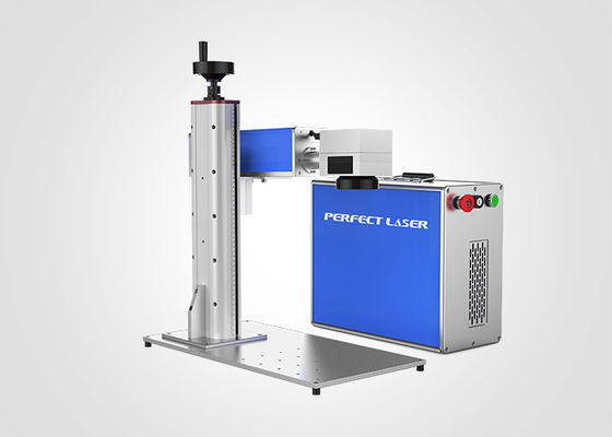 Macchina per marcatura laser a fibra tipo sollevamento scrivania MOPA 20W piccola compatta